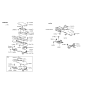 Diagram for 1994 Hyundai Scoupe Center Console Base - 84671-23200-AQ