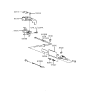 Diagram for 1990 Hyundai Scoupe Fuel Door Release Cable - 81590-23000