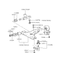 Diagram for 1994 Hyundai Scoupe Control Arm Shaft Kit - 54563-24A00