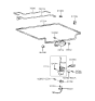 Diagram for 1991 Hyundai Scoupe Tailgate Lock Actuator Motor - 81240-23000