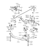 Diagram for 1993 Hyundai Excel Motor And Transmission Mount - 21830-24010