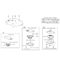 Diagram for 1993 Hyundai Scoupe Car Speakers - 96320-23000