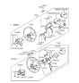 Diagram for Hyundai Scoupe Steering Column Cover - 56124-23000-AQ