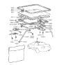 Diagram for 1994 Hyundai Scoupe Sunroof - 81611-23010