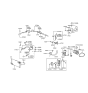 Diagram for 1992 Hyundai Elantra Radiator fan - 97737-28000