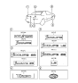 Diagram for 1992 Hyundai Scoupe Emblem - 86314-21060-AN