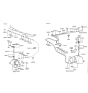 Diagram for 1996 Hyundai Sonata Windshield Washer Nozzle - 98630-34010