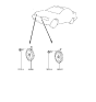 Diagram for 1994 Hyundai Scoupe Horn - 96610-24000