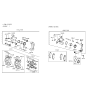 Diagram for Hyundai Excel Brake Caliper Piston - 58112-24000