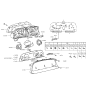 Diagram for 1993 Hyundai Scoupe Speedometer - 94210-23000