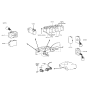 Diagram for 1991 Hyundai Scoupe Hazard Warning Switch - 93790-23200