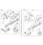 Diagram for 1992 Hyundai Scoupe Automatic Transmission Overhaul Kit - 45010-22A00