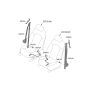 Diagram for 2023 Hyundai Sonata Hybrid Seat Belt - 88840-L5550-NNB