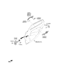 Diagram for 2022 Hyundai Sonata Hybrid Door Handle - 82651-L1030