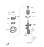 Diagram for Hyundai Sonata Hybrid Shock Absorber - 54650-L5040