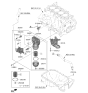 Diagram for 2021 Hyundai Elantra Oil Filter - 26350-2J000