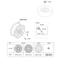 Diagram for 2021 Hyundai Sonata Hybrid Spare Wheel - 52910-L5210