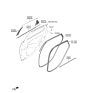Diagram for 2022 Hyundai Sonata Hybrid Door Seal - 83210-L1000