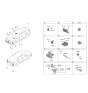 Diagram for Hyundai Sonata Hybrid Parking Assist Distance Sensor - 99140-L1040