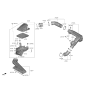 Diagram for 2022 Hyundai Sonata Hybrid Air Duct - 28132-L5100