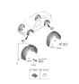 Diagram for 2023 Hyundai Sonata Wheelhouse - 86811-L1100