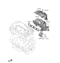 Diagram for Hyundai Sonata Hybrid Exhaust Manifold - 28510-2J150