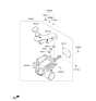 Diagram for 2022 Hyundai Sonata Hybrid Brake Master Cylinder Reservoir - 58520-L5200