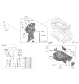 Diagram for Hyundai Elantra Timing Cover - 21350-2J000