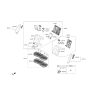 Diagram for 2022 Hyundai Sonata Hybrid Seat Cover - 89160-L5030-VSM