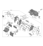 Diagram for Hyundai Sonata Hybrid Evaporator - 97139-L1000