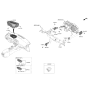 Diagram for 2020 Hyundai Sonata Hybrid Parking Assist Distance Sensor - 99960-L5500