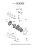 Diagram for Hyundai Sonata Hybrid Crankshaft - 23111-2J001