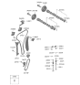 Diagram for Hyundai Sonata Hybrid Camshaft - 24100-2J600