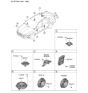Diagram for 2020 Hyundai Sonata Hybrid Car Speakers - 96380-L1201