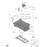 Diagram for 2022 Hyundai Sonata Hybrid Cylinder Head - 5N21G-2JA03