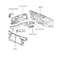 Diagram for 1996 Hyundai Sonata Radiator Support - 64100-34100