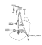 Diagram for 1995 Hyundai Sonata Seat Belt - 88820-34500-FG