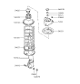 Diagram for 1996 Hyundai Sonata Shock Absorber - 54650-34110