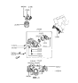 Diagram for 1994 Hyundai Sonata Oil Pump Gasket - 21411-35350