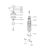 Diagram for 1996 Hyundai Sonata Shock And Strut Mount - 55330-33100