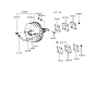 Diagram for 1995 Hyundai Sonata Brake Booster - 59110-34000