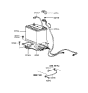 Diagram for 1996 Hyundai Sonata Battery Tray - 37150-34101