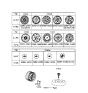 Diagram for 1996 Hyundai Elantra Spare Wheel - 52910-23240