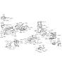 Diagram for 1994 Hyundai Sonata Ashtray - 84550-34000