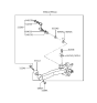 Diagram for 1994 Hyundai Sonata Sway Bar Link - 55580-37020