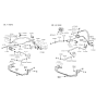 Diagram for 1995 Hyundai Sonata Power Steering Hose - 57510-34014