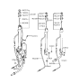 Diagram for 1995 Hyundai Sonata Antenna - 96250-34000