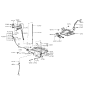 Diagram for 1993 Hyundai Sonata Shift Cable - 43760-34700