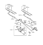 Diagram for 1997 Hyundai Sonata Wiper Motor - 98100-34150