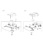 Diagram for 1995 Hyundai Sonata Headlight - 92101-34550